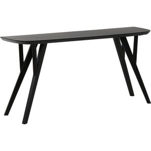 Matně černý konzolový stolek z masivu akácie 44x160 cm Quenza – Light & Living obraz