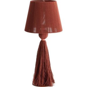 Stolní lampa v cihlové barvě s textilním stínidlem (výška 58 cm) Espino – Light & Living obraz