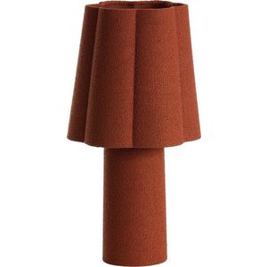 Stolní lampa v cihlové barvě s textilním stínidlem (výška 50 cm) Musaby – Light & Living obraz