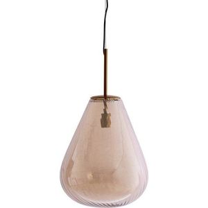 Jantarové závěsné svítidlo se skleněným stínidlem Leona – Light & Living obraz