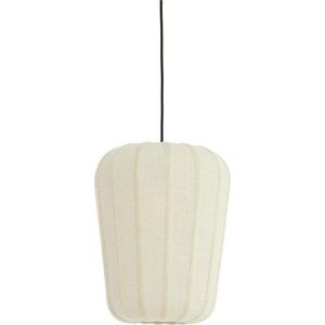 Bílé závěsné svítidlo s textilním stínidlem ø 10 cm Bibury – Light & Living obraz