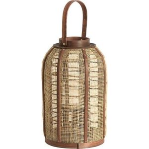 Dřevěná/látková lucerna (výška 34, 5 cm) Serein – Light & Living obraz
