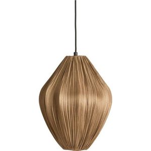 Hnědé závěsné svítidlo s textilním stínidlem ø 12 cm Verita – Light & Living obraz