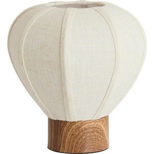 Krémová kovová stolní lampa s textilním stínidlem (výška 23, 5 cm) Kyzo – Light & Living obraz