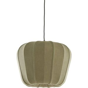 Zelené závěsné svítidlo s textilním stínidlem Zubedo – Light & Living obraz