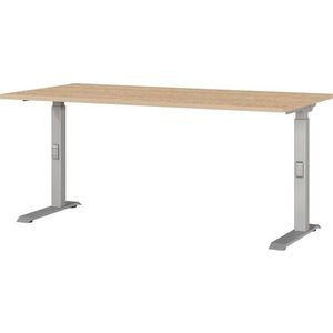 Polohovací pracovní stůl s deskou v dubovém dekoru 80x160 cm Downey – Germania obraz