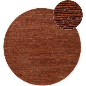 Hnědý ručně tkaný vlněný kulatý koberec ø 200 cm Bexley Woolwich – Ted Baker obraz