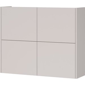 Krémová matná závěsná skříňka 97x79x27 cm Binetto – Germania obraz