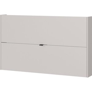 Krémový výklopný/závěsný botník v dekoru dubu 140x83x18 cm Ameca – Germania obraz