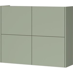 Šedozelená matná závěsná skříňka 97x79x27 cm Binetto – Germania obraz