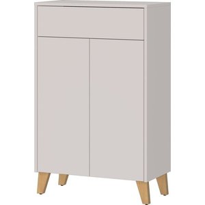 Krémová matná vysoká koupelnová skříňka 63x101 cm Arnea – Germania obraz