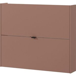Hnědý výklopný/závěsný botník v dekoru dubu 100x83x18 cm Ameca – Germania obraz