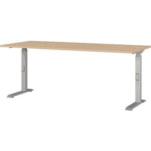 Polohovací pracovní stůl s deskou v dubovém dekoru 80x180 cm Downey – Germania obraz