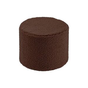 Tmavě hnědý dětský puf z textilie bouclé Warm Hazel – Wigiwama obraz