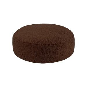 Tmavě hnědý dětský puf z textilie bouclé Warm Hazel – Wigiwama obraz