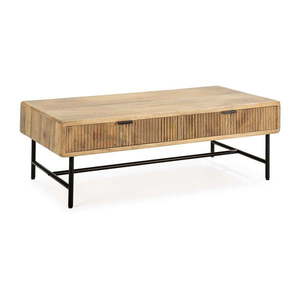 Konferenční stolek z mangového dřeva v přírodní barvě 60x120 cm Mundra – MOME obraz