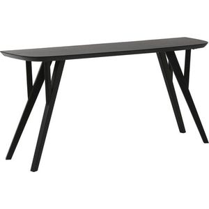 Matně černý konzolový stolek z masivu akácie 44x160 cm Quenza – Light & Living obraz