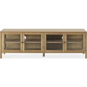 TV stolek v dekoru dubu v přírodní barvě 160x50x40 cm Ceci – MOME obraz