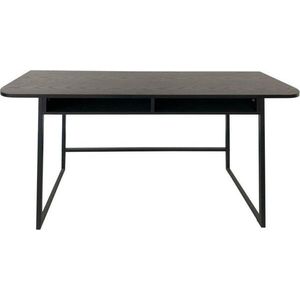 Černý konzolový stolek v dekoru jasanu 40x140 cm Darlington – Actona obraz