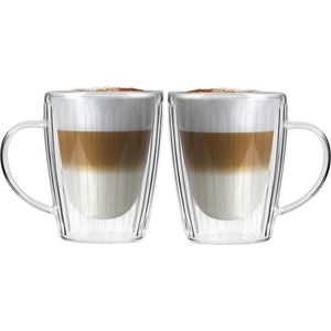 Skleněné hrnky v sadě 2 ks na cappuccino 250 ml Livio Duo – Vialli Design obraz