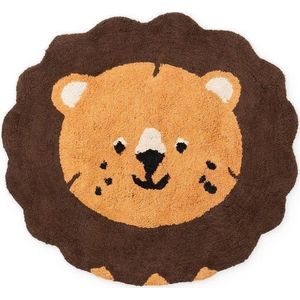 Oranžový/hnědý pratelný/ručně tkaný bavlněný dětský koberec 112x120 cm Snuggle Lea – Hanse Home obraz