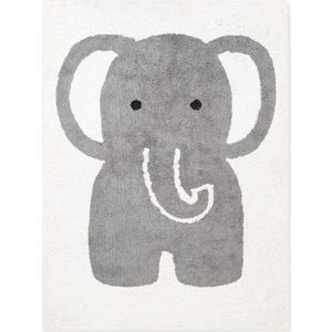 Šedý/krémový pratelný/ručně tkaný bavlněný dětský koberec 140x200 cm Snuggle Emil – Hanse Home obraz