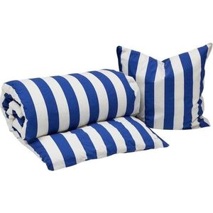 Bílé/modré bavlněné povlečení na jednolůžko 140x200 cm Shima – OYOY Living Design obraz