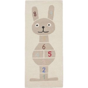Ručně tkaný dětský hrací koberec s příměsí vlny 75x180 cm Rabbit Hopscotch – OYOY Mini obraz