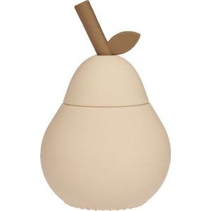 Krémový silikonový dětský hrnek Pear – OYOY Mini obraz