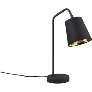 Černá stolní lampa s textilním stínidlem (výška 45 cm) Buddy – Reality obraz