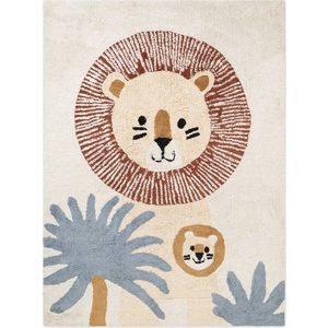 Krémový pratelný/ručně tkaný bavlněný dětský koberec 140x200 cm Snuggle Leander – Hanse Home obraz