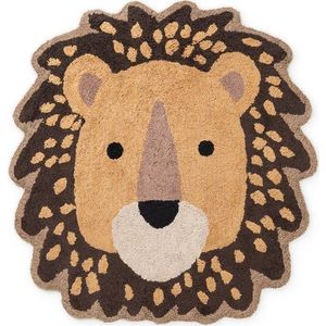 Oranžový/hnědý pratelný/ručně tkaný bavlněný dětský koberec 120x125 cm Snuggle Roary – Hanse Home obraz