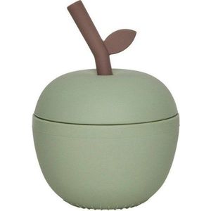 Zelený silikonový dětský hrnek Apple – OYOY Mini obraz