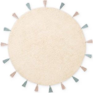 Krémový pratelný/ručně tkaný bavlněný dětský koberec ø160 cm Snuggle Sunna – Hanse Home obraz