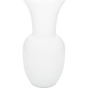 Bílá skleněná váza (výška 26 cm) – Brandani obraz