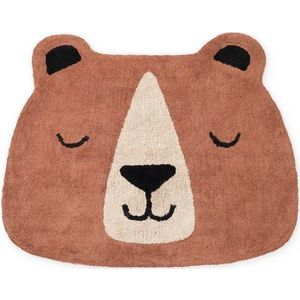 Hnědý pratelný/ručně tkaný bavlněný dětský koberec 101x120 cm Snuggle Benni – Hanse Home obraz