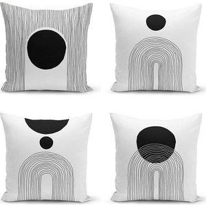 Povlaky na polštáře v sadě 4 ks 43x43 cm Simple Arch – Minimalist Cushion Covers obraz