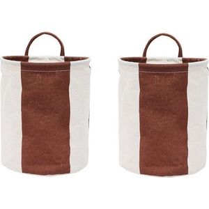 Látkové košíky v sadě 2 ks ø 18x22 cm Kara – OYOY Living Design obraz