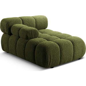 Zelený modul pohovky z textilie bouclé (levý roh) Bellis – Micadoni Home obraz