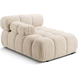 Béžový modul pohovky z textilie bouclé (levý roh) Bellis – Micadoni Home obraz
