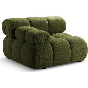 Zelený modul pohovky z textilie bouclé (levý roh) Bellis – Micadoni Home obraz