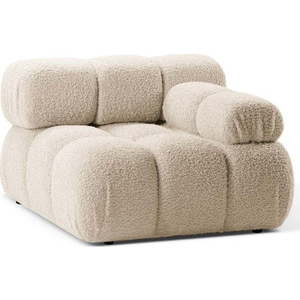 Béžový modul pohovky z textilie bouclé (pravý roh) Bellis – Micadoni Home obraz