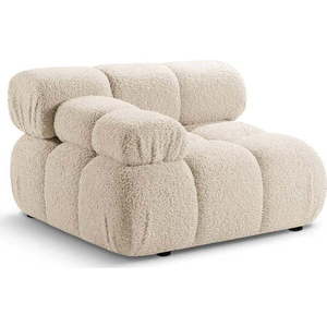 Béžový modul pohovky z textilie bouclé (levý roh) Bellis – Micadoni Home obraz