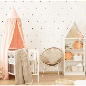 Dětské samolepky v sadě na zeď 100 ks 2x2 cm Golden Points – Ambiance obraz