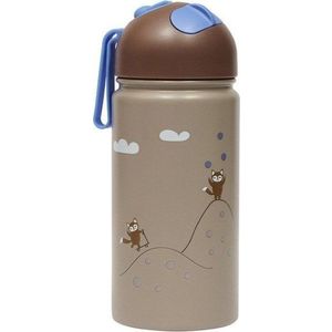 Hnědá hliníková dětská lahev 360 ml Friends in the Forest – OYOY Mini obraz