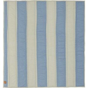 Modrá/krémová dětská hrací podložka 130x140 cm Striped – OYOY Mini obraz