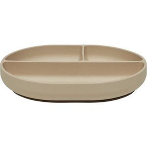 Béžový silikonový dětský talíř 17x21, 5 cm Enkei – OYOY Mini obraz