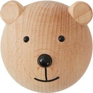 Nástěnný háček z bukového dřeva v přírodní barvě Bear – OYOY Mini obraz