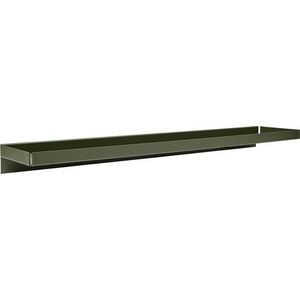 Tmavě zelená kovová police 80 cm Bakku – OYOY Living Design obraz