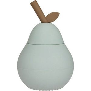 Silikonový dětský hrnek v mentolové barvě Pear – OYOY Mini obraz